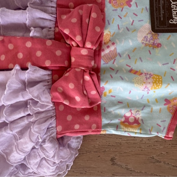 Matilda Jane Girls Lets Eat Cake Dress Size 12 New in Bag Birthday Cupcake - Picture 2 of 4